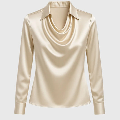 Elegante blusa di raso per donne