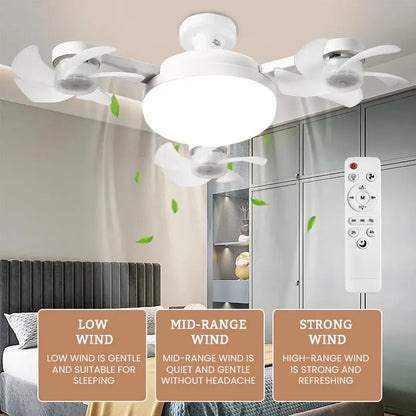 Ventilatore con luce a LED