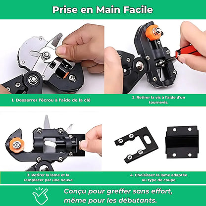Kit di attrezzi per innesti Greff'Master｜3-in-1