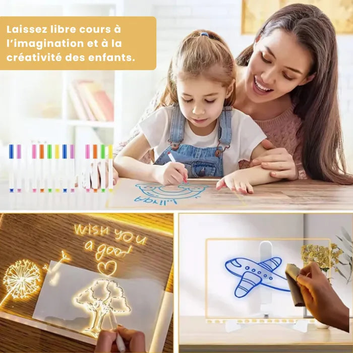 Tavolo da disegno a LED con colori