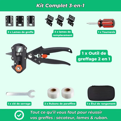 Kit di attrezzi per innesti Greff'Master｜3-in-1