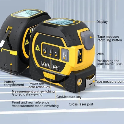Metro a nastro laser 3 in 1 - precisione e innovazione