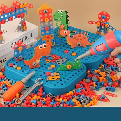 Kinder Werkzeugkoffer im Dino-Design