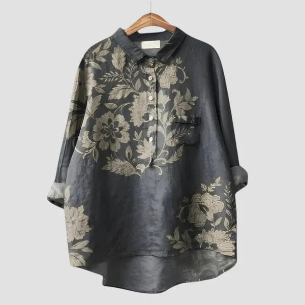 Camicia floreale fluida