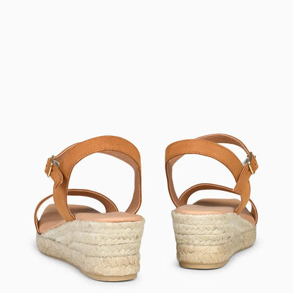 Sandali con zeppa da donna