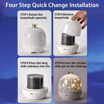 Nachtlicht e Kinderprojektor 2 in 1