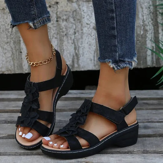 Sandali con zeppa comfort