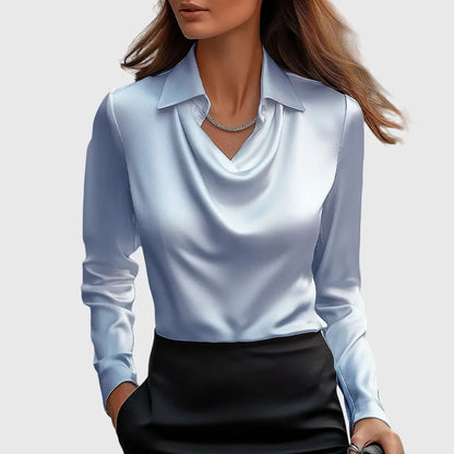 Elegante blusa di raso per donne