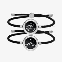 Bracciali tattili Mountain & Sea con corda Milano (nero+nero)