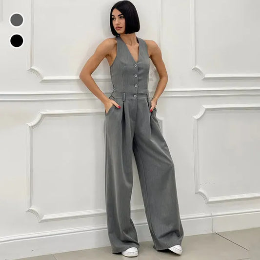 Salopette elegante a gamba larga - Comfort e stile insieme