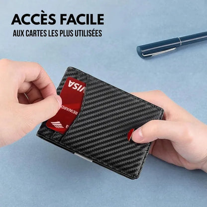 Portafoglio in pelle anti-RFID
