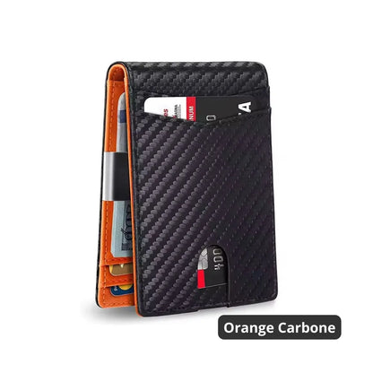 Portafoglio in pelle anti-RFID